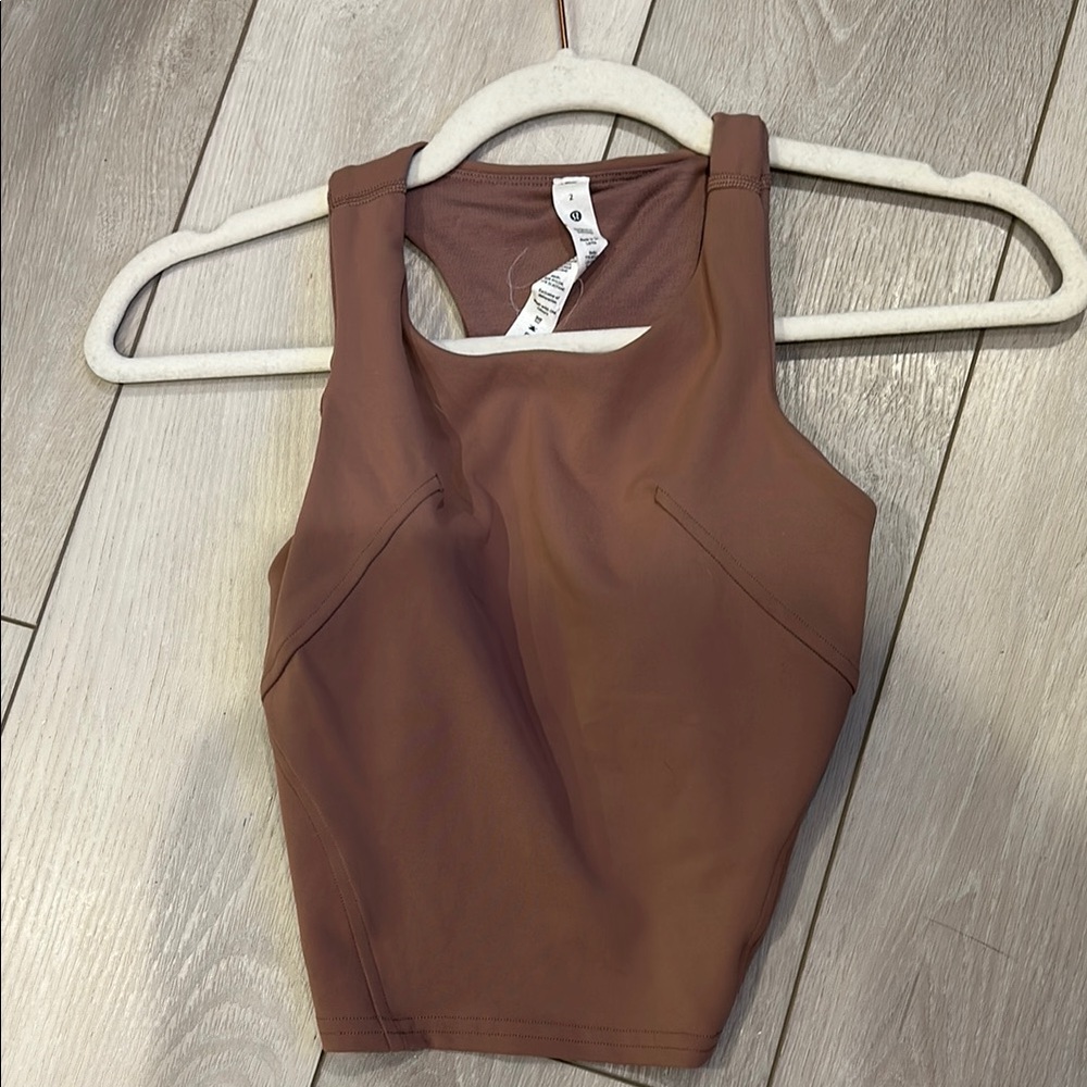 Lululemon Athletica Brown Fitted Tank Top